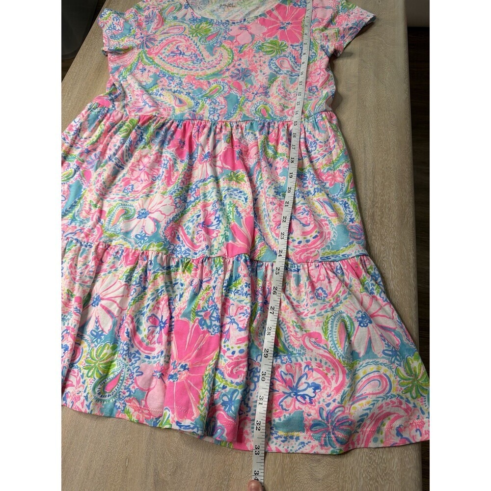 Lilly Pulitzer Geanna Short Sleeve Mini Dress In Flock Full Of Fun Pink Small - Picture 6 of 6